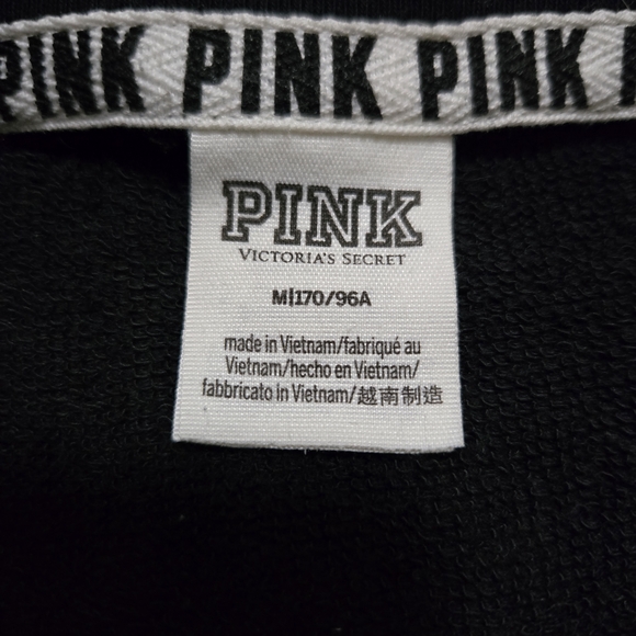 PINK Victoria's Secret Black Crewneck Sweatshirt - Picture 4 of 5